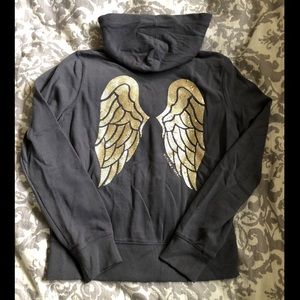 Full zip hooded sweatshirt